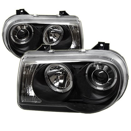 Spyder Projector Black Headlights 05-10 Chrysler 300C - Click Image to Close